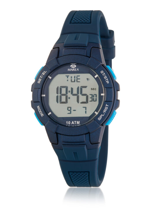 Reloj Marea Infantil B25165/2 silicona color azul oscuro, 10 ATM