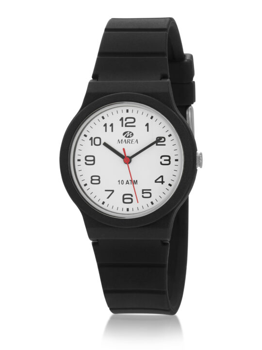 Reloj Marea Mujer B25177/1 silicona color negro., 10 ATM.