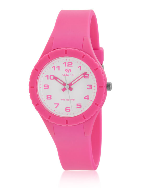 Reloj Marea Infantil B44108/7 caucho color fucsia., 10 ATM.