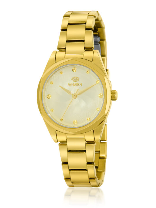 Reloj Marea Mujer B54262/4 acero/steel con detalles dorados.